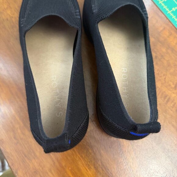 Rothys Black Lug Sole Loafers - Picture 5 of 7